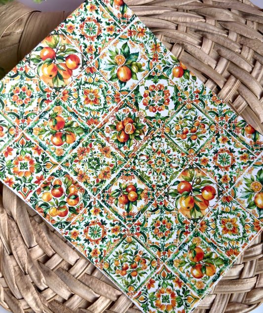 Orange Tile Transfer Paper