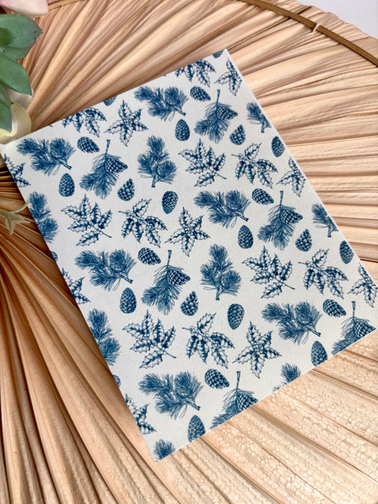 Pinecone Toile Transfer Paper