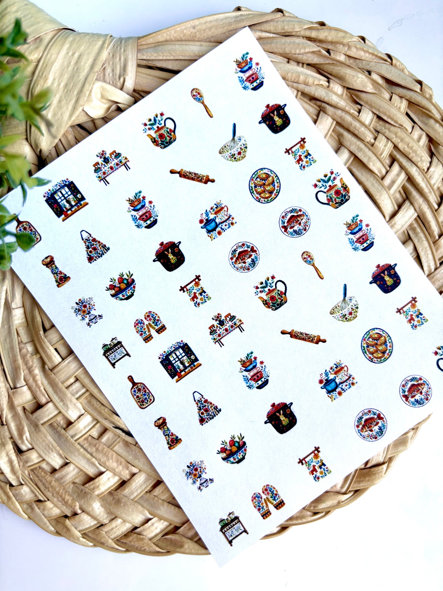 Scandinavian Kitchen Charms Transfer Paper