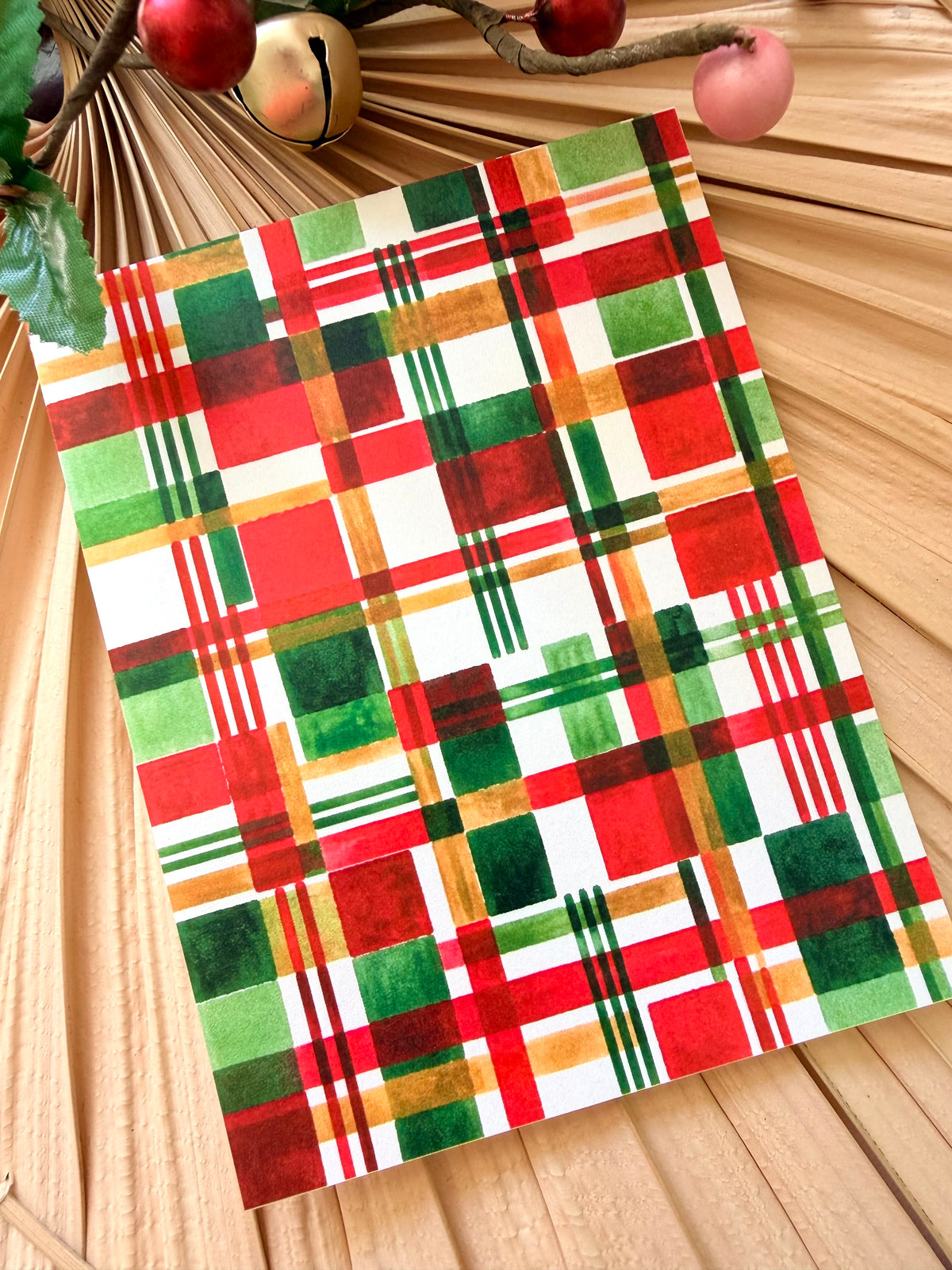 Block Holiday Plaid Transfer Paper