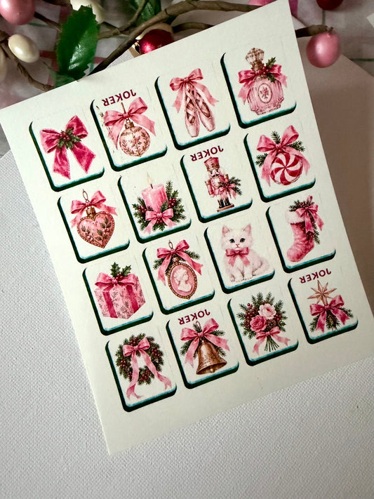 Holiday Mah Jong Transfer Papers