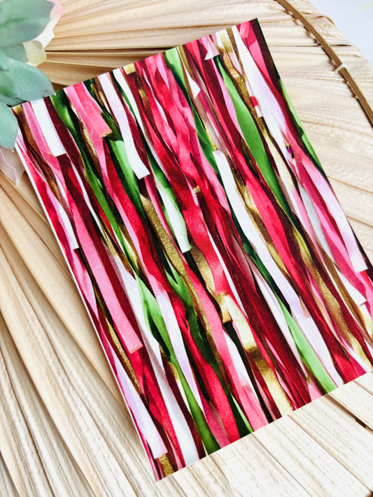 Ribbon Holiday Transfer Paper