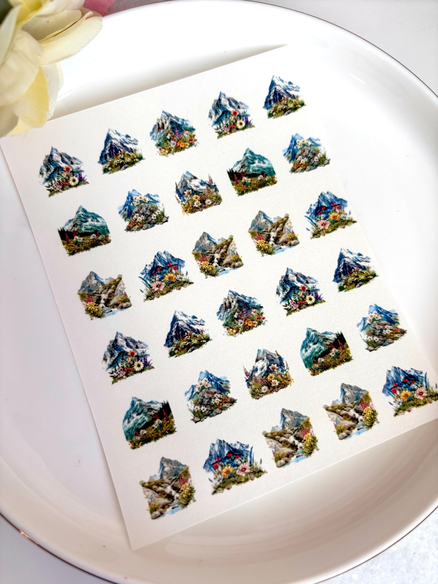 Mountain Range Charm Paper