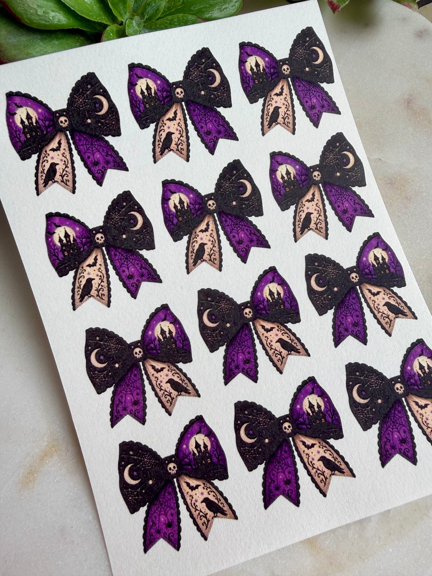Halloween Bow Transfers & Cutter