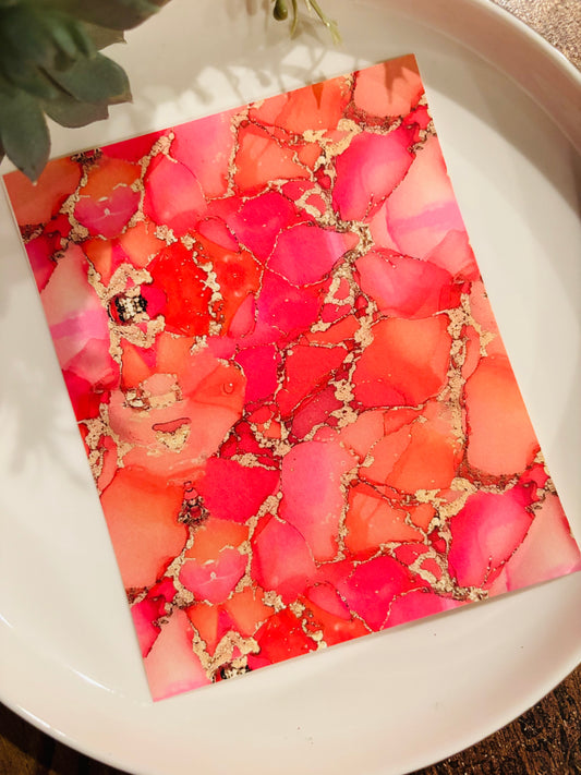 Pinky Coral Ink Transfer Paper