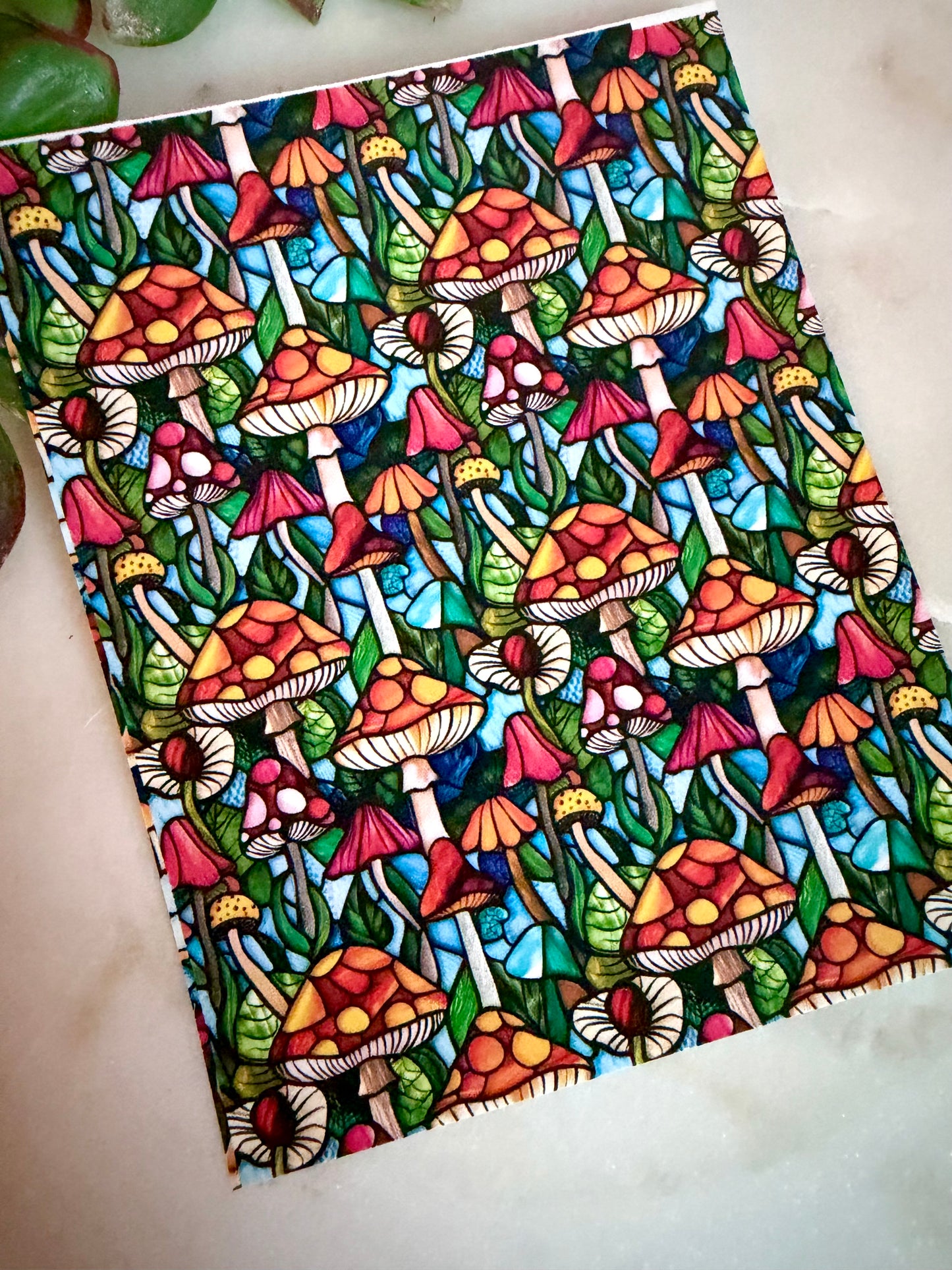 Mushroom Stained Glass Transfer Paper