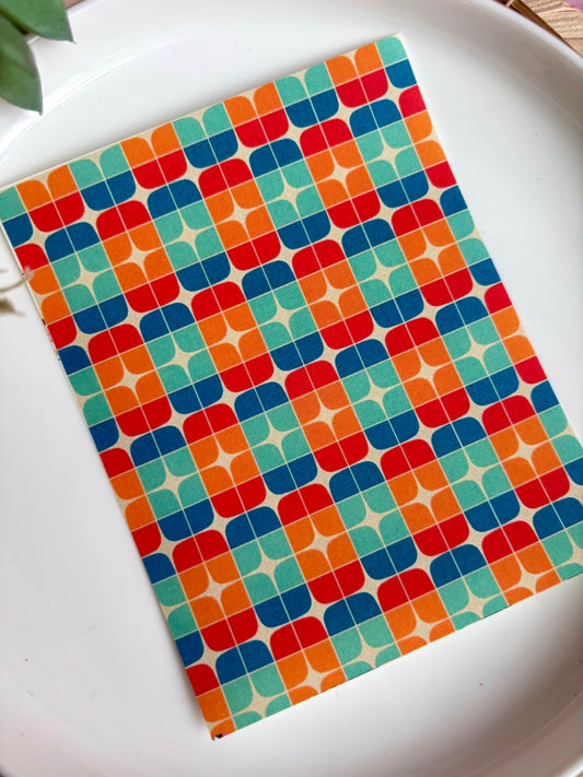 Blue & Orange Oval Transfer Paper