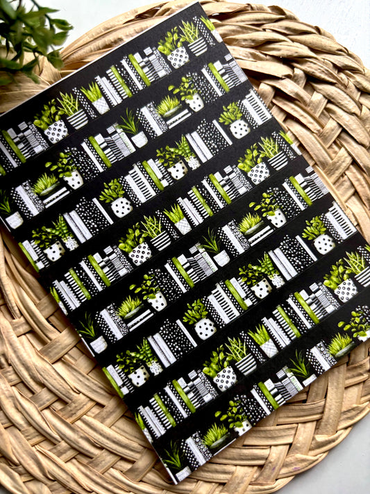 B&W Bookshelves Transfer Paper