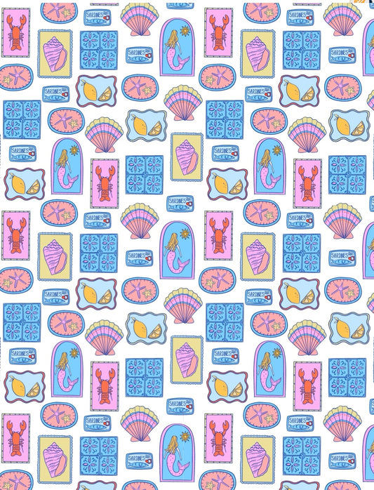 Mermaid Collage Transfer Paper