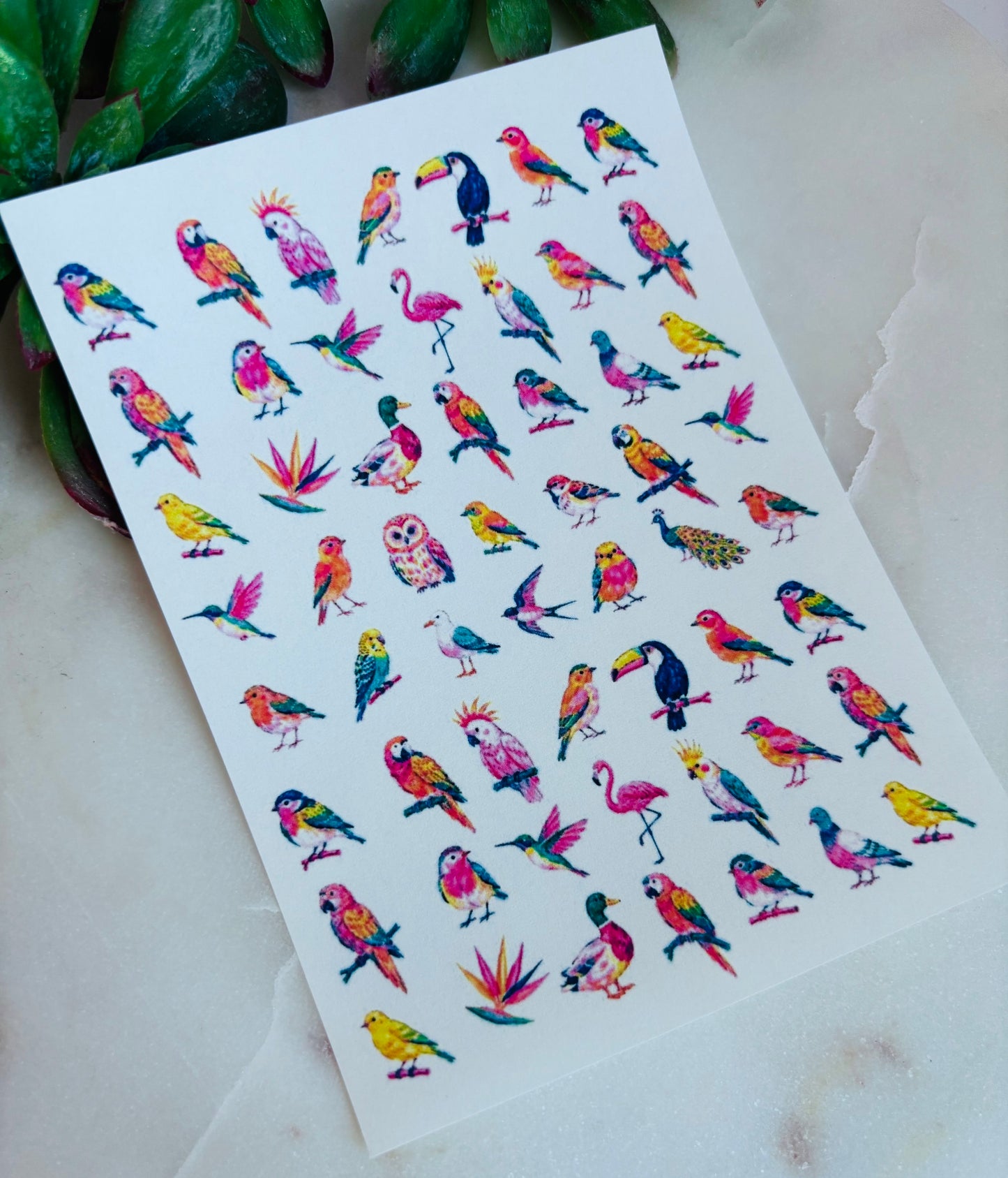 Whimsy Bird Charm Transfer Paper