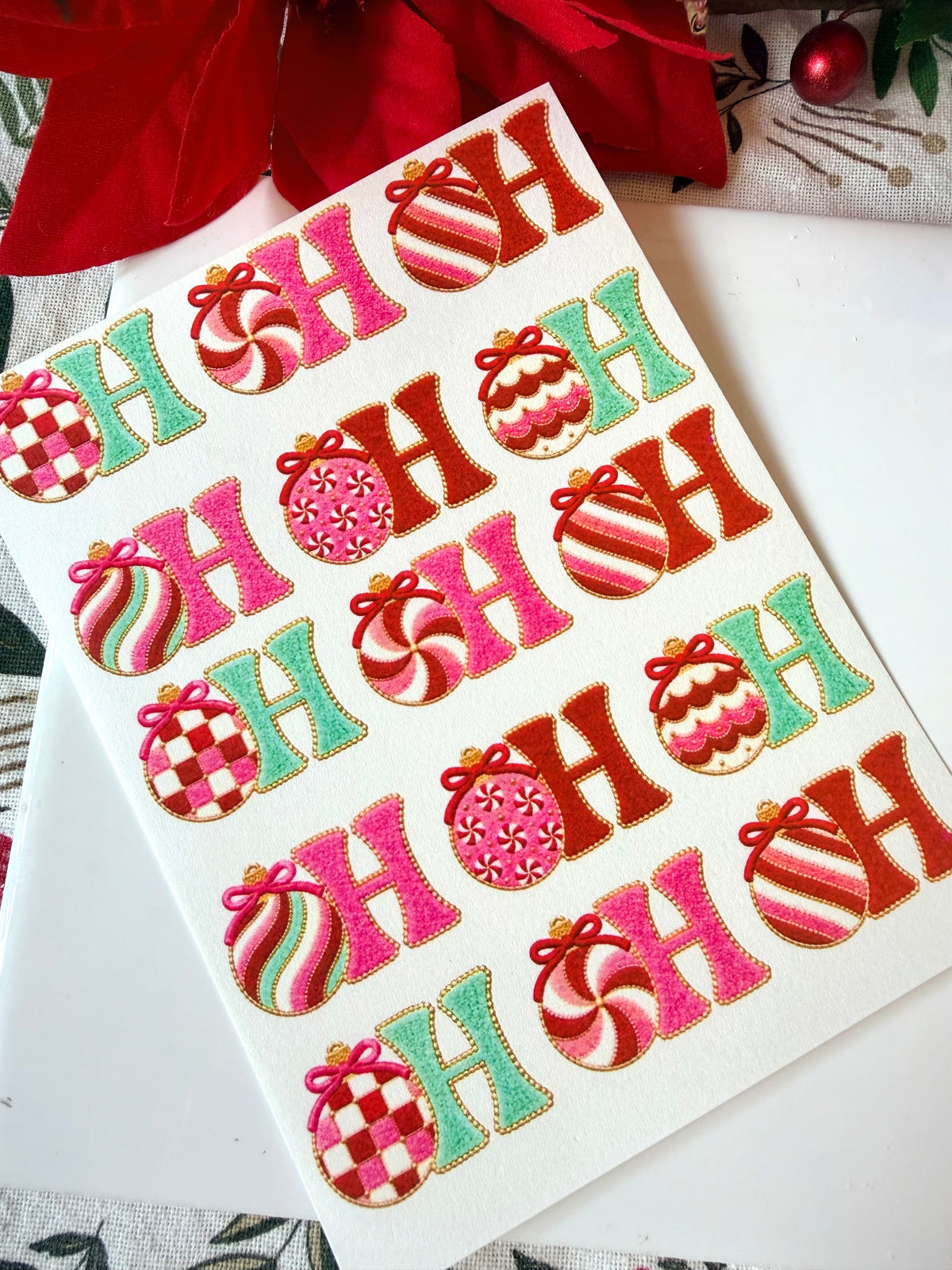 Ho Ho Ho Fitted Cutter & Transfers