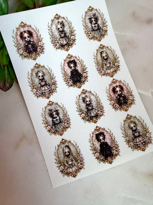 Haunted Doll Rococo Transfer Paper