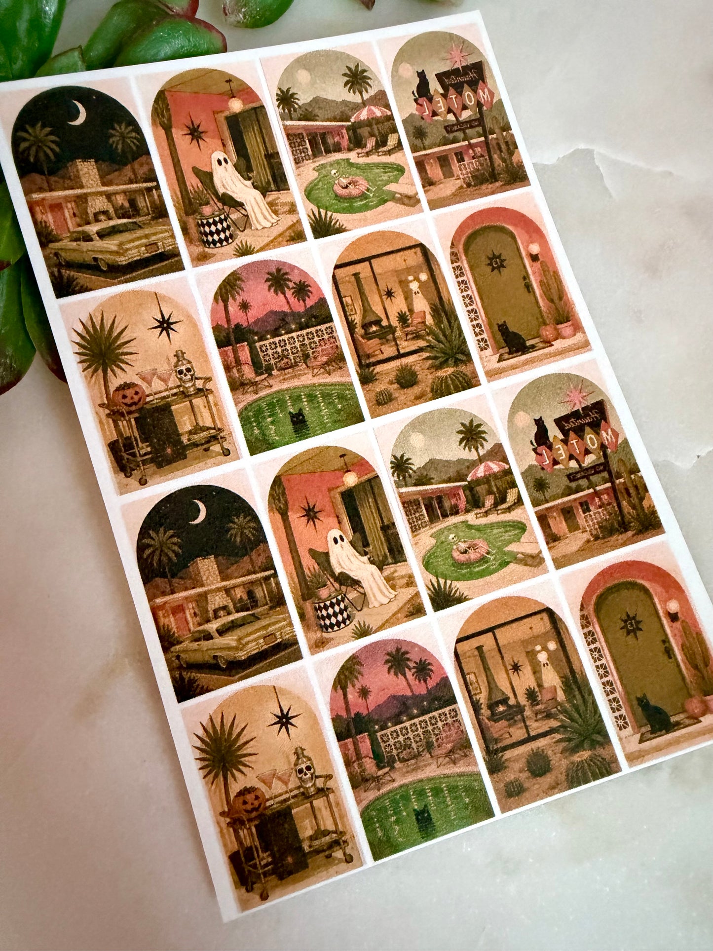 Spooky Palm Springs Transfer Paper
