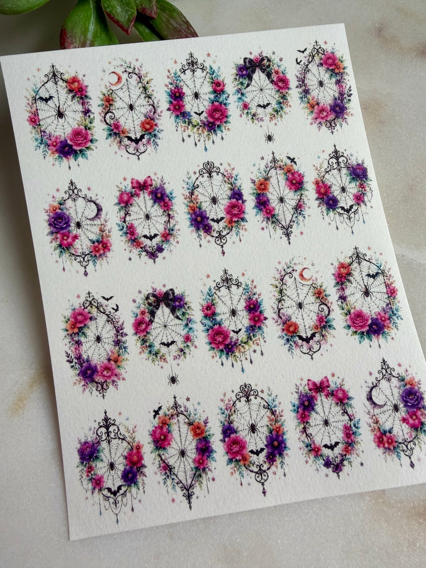 Pretty Webs Transfer Paper