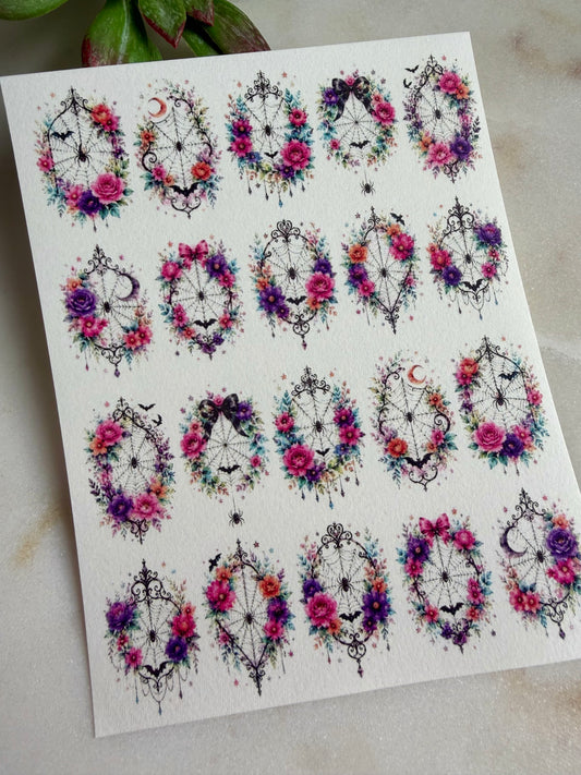 Pretty Webs Transfer Paper