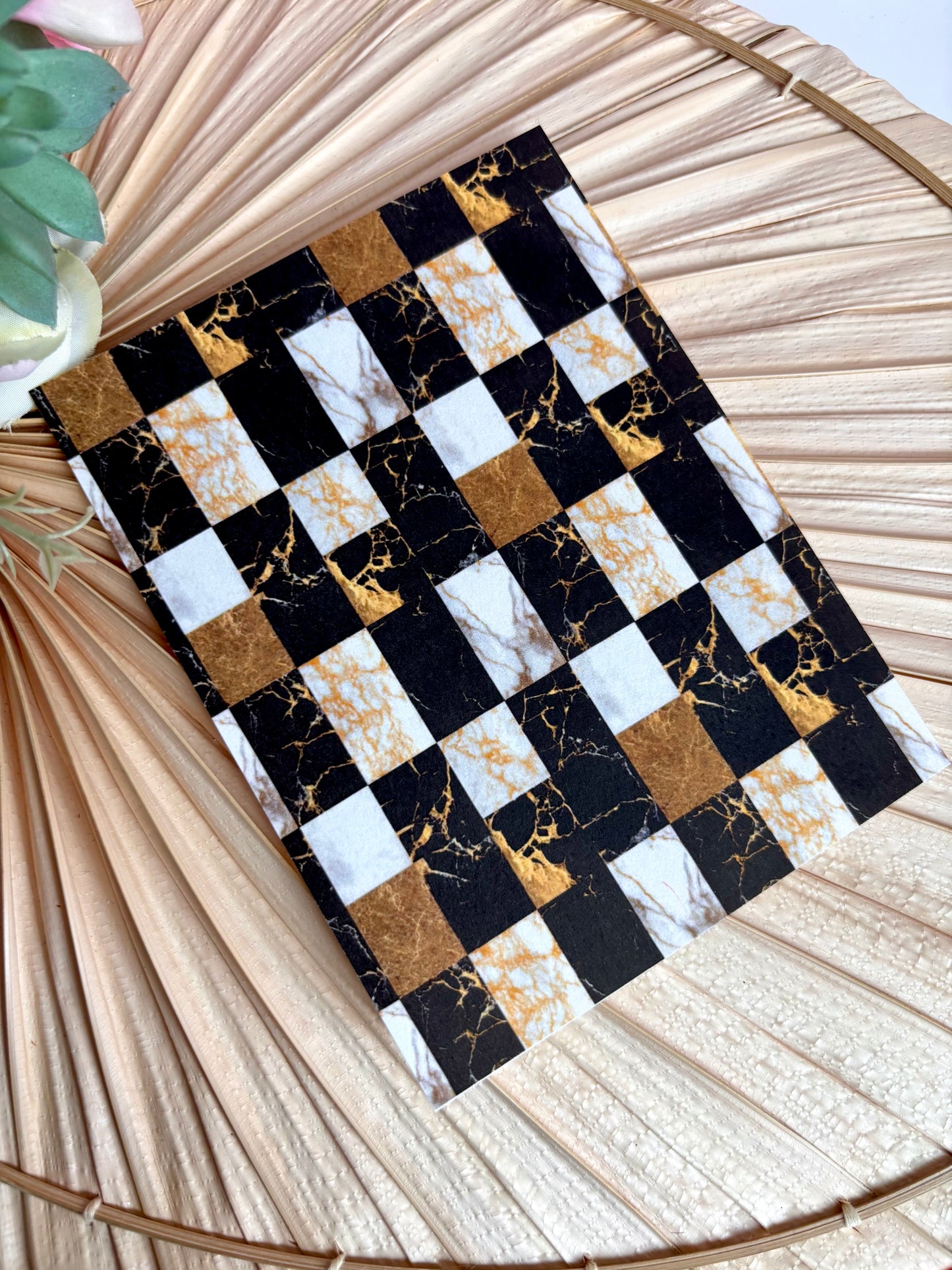 Black Gold Rectangle Transfer Paper