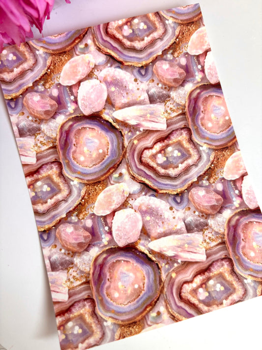 Lilac Geode Transfer Paper