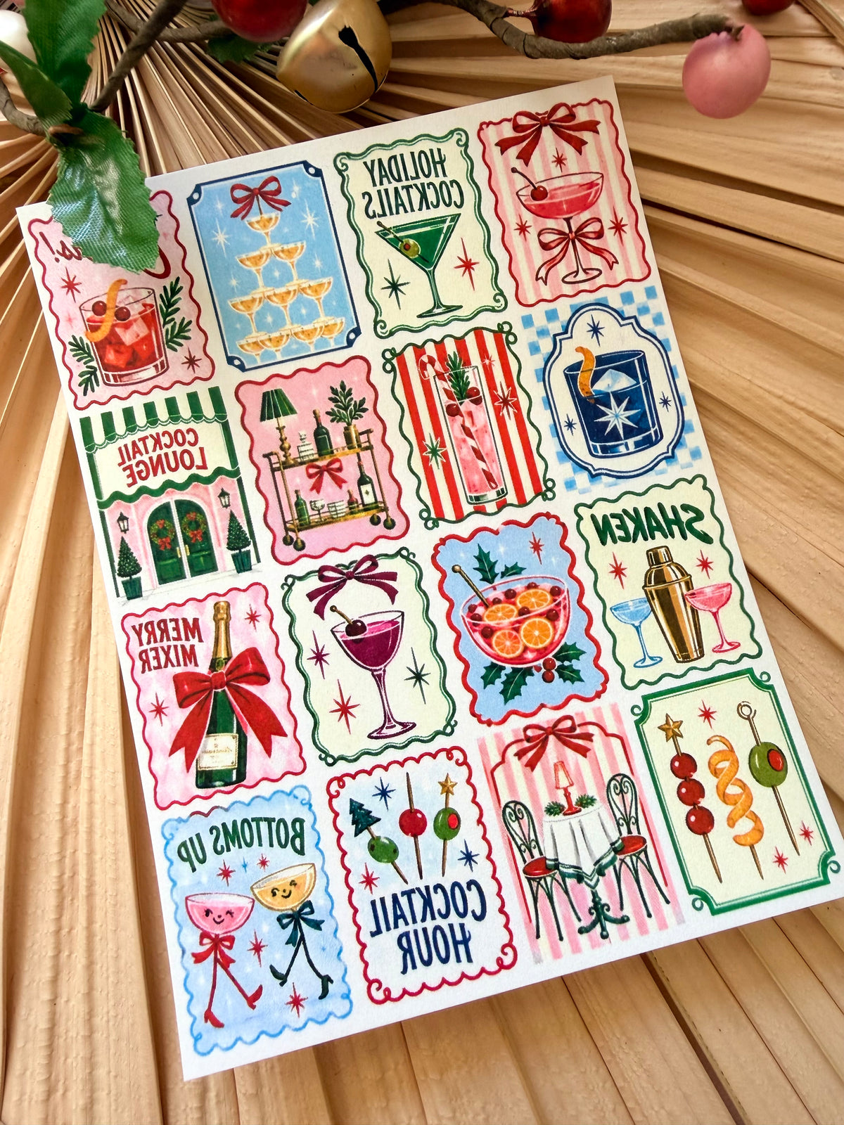 Cheery Cocktails Tile Transfer Paper
