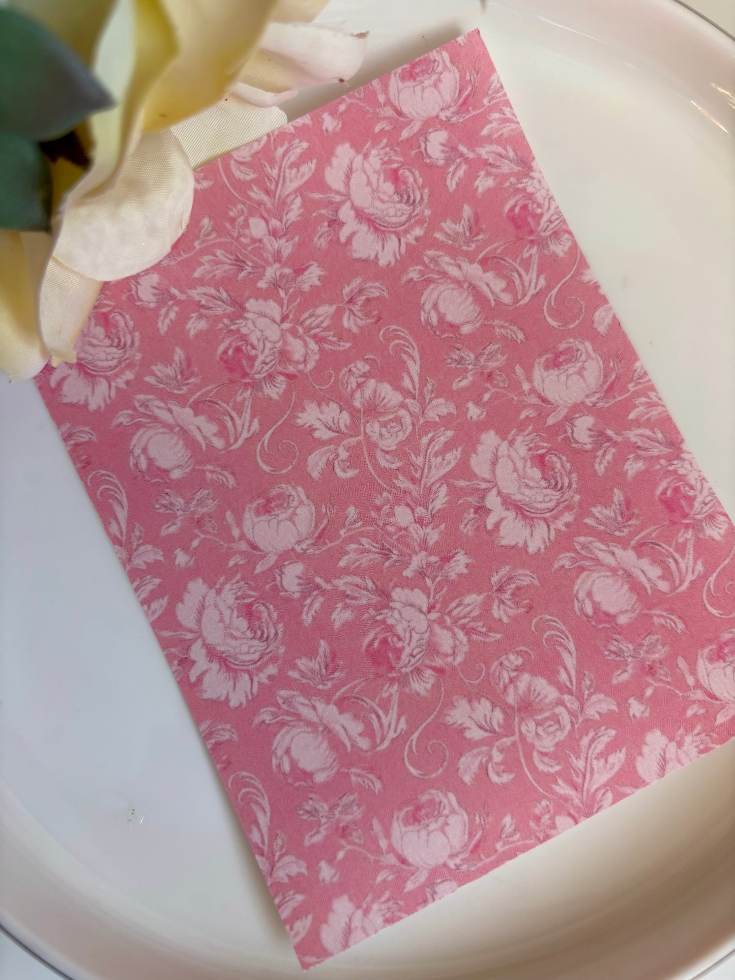 Pink Toile Transfer Paper