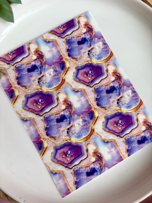 Amethyst Agates Transfer Paper