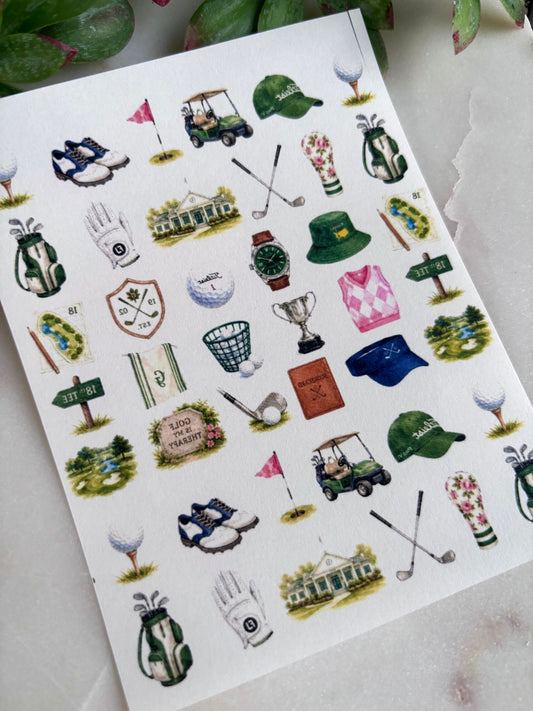 Golf Charm Transfer Paper