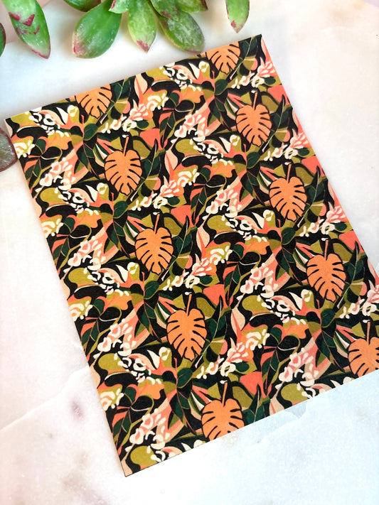 Orange Tropic Transfer Paper