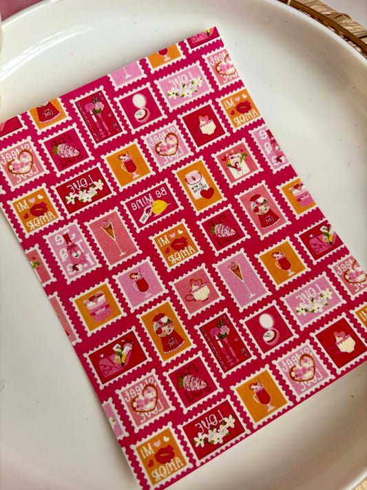 V-Day Stamps Transfer Paper