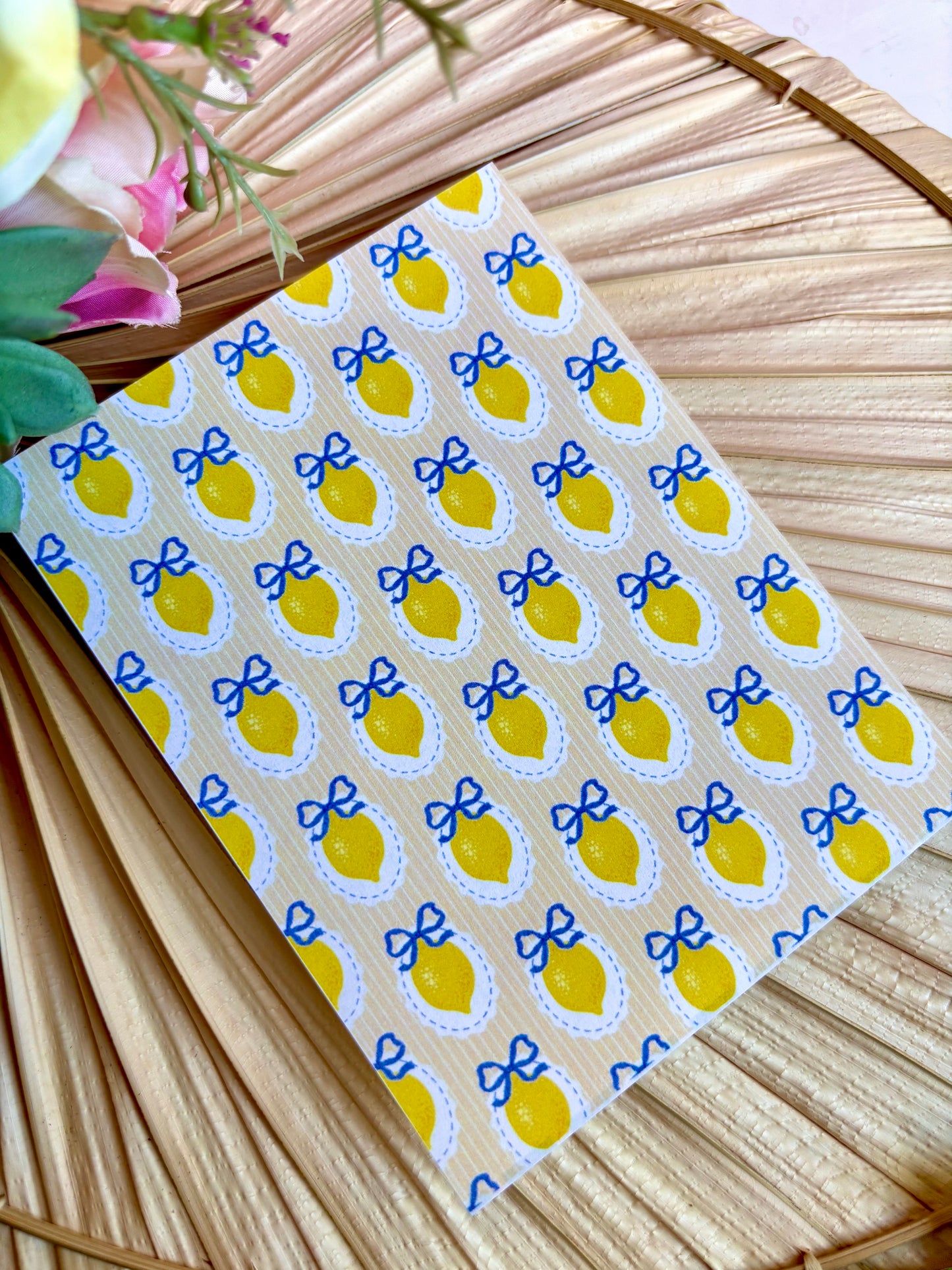Lemon Bow Transfer Paper