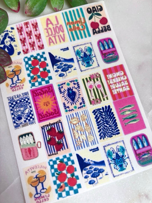 Italian Coast Tile Transfer Paper