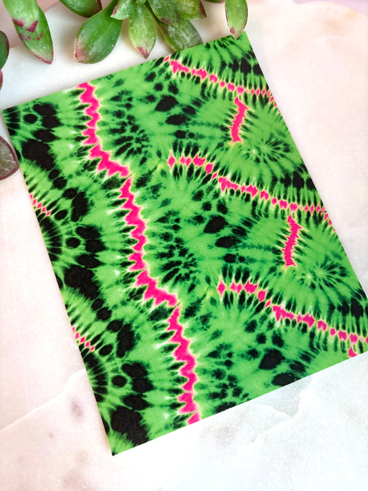 Neon Tie Dye Transfer Paper