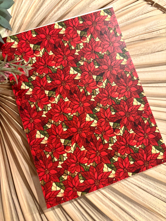 Poinsettia Red Transfer Paper