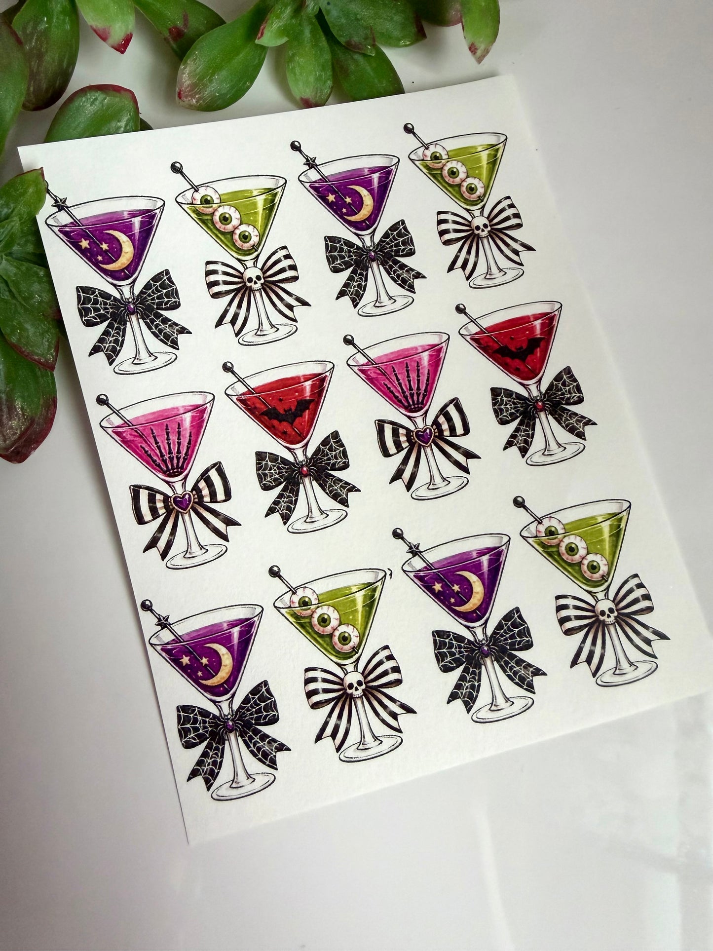 Creepy Coquette Cocktail Transfers & Cutter