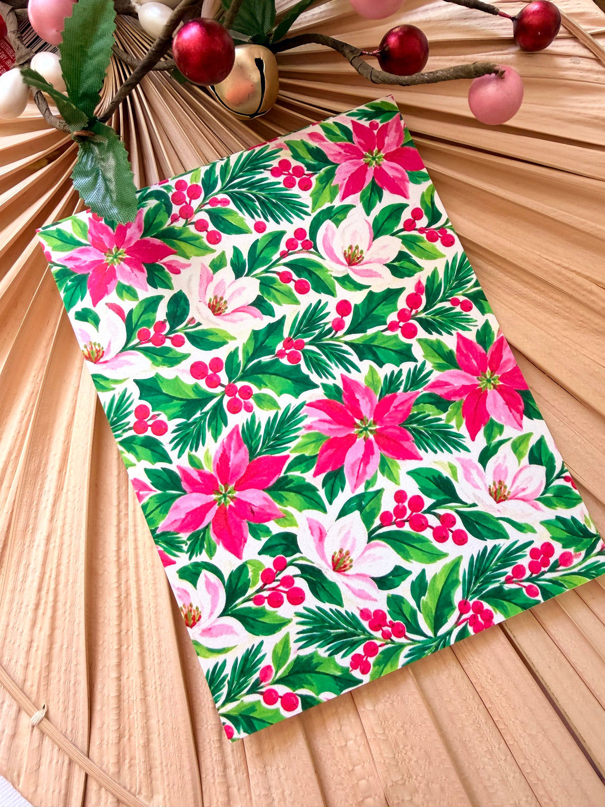 Poinsettia Row Transfer Paper