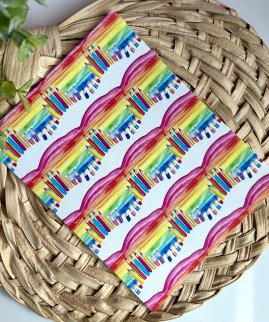 Pencil Rainbow Transfer Paper