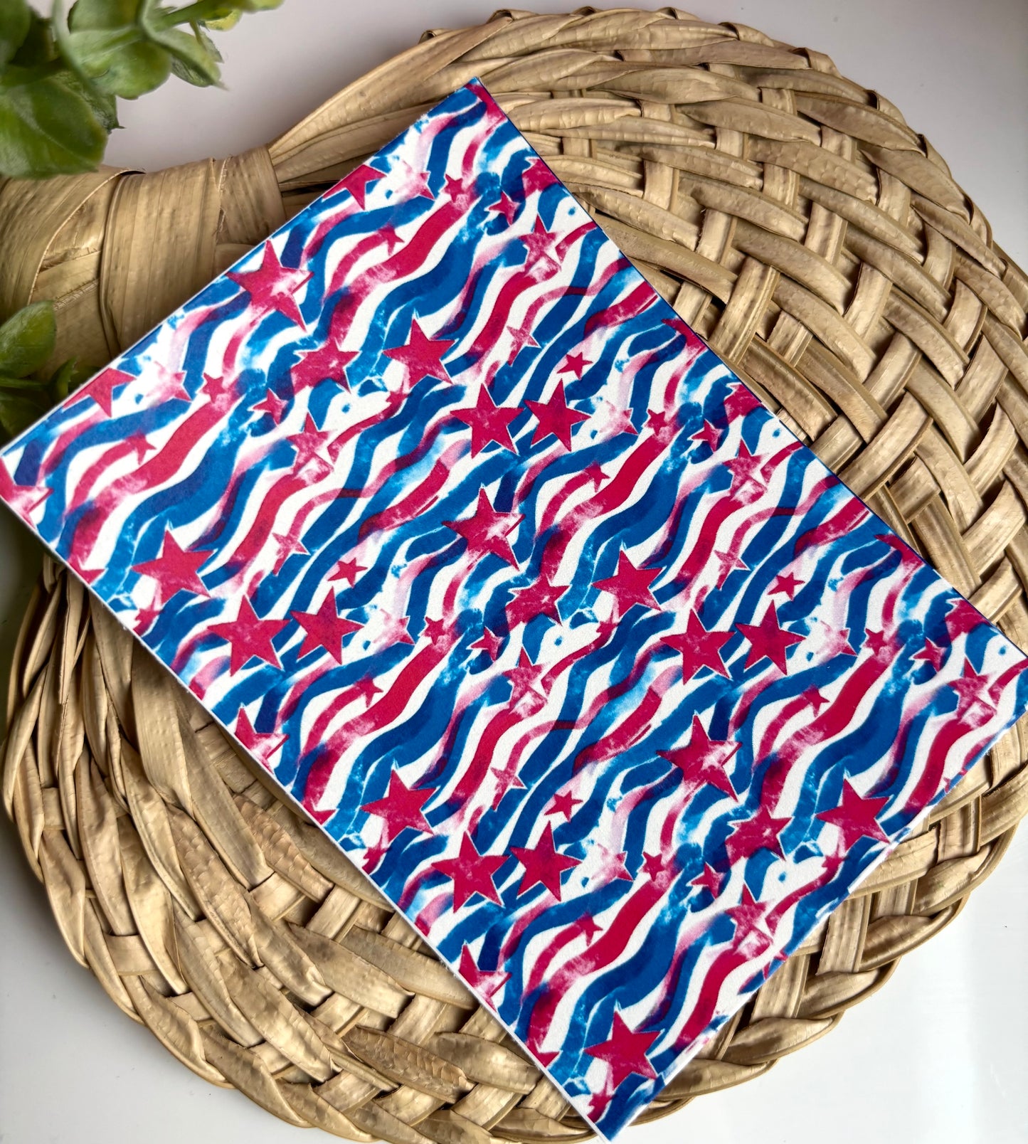 Wavy Stars & Stripes Transfer Paper
