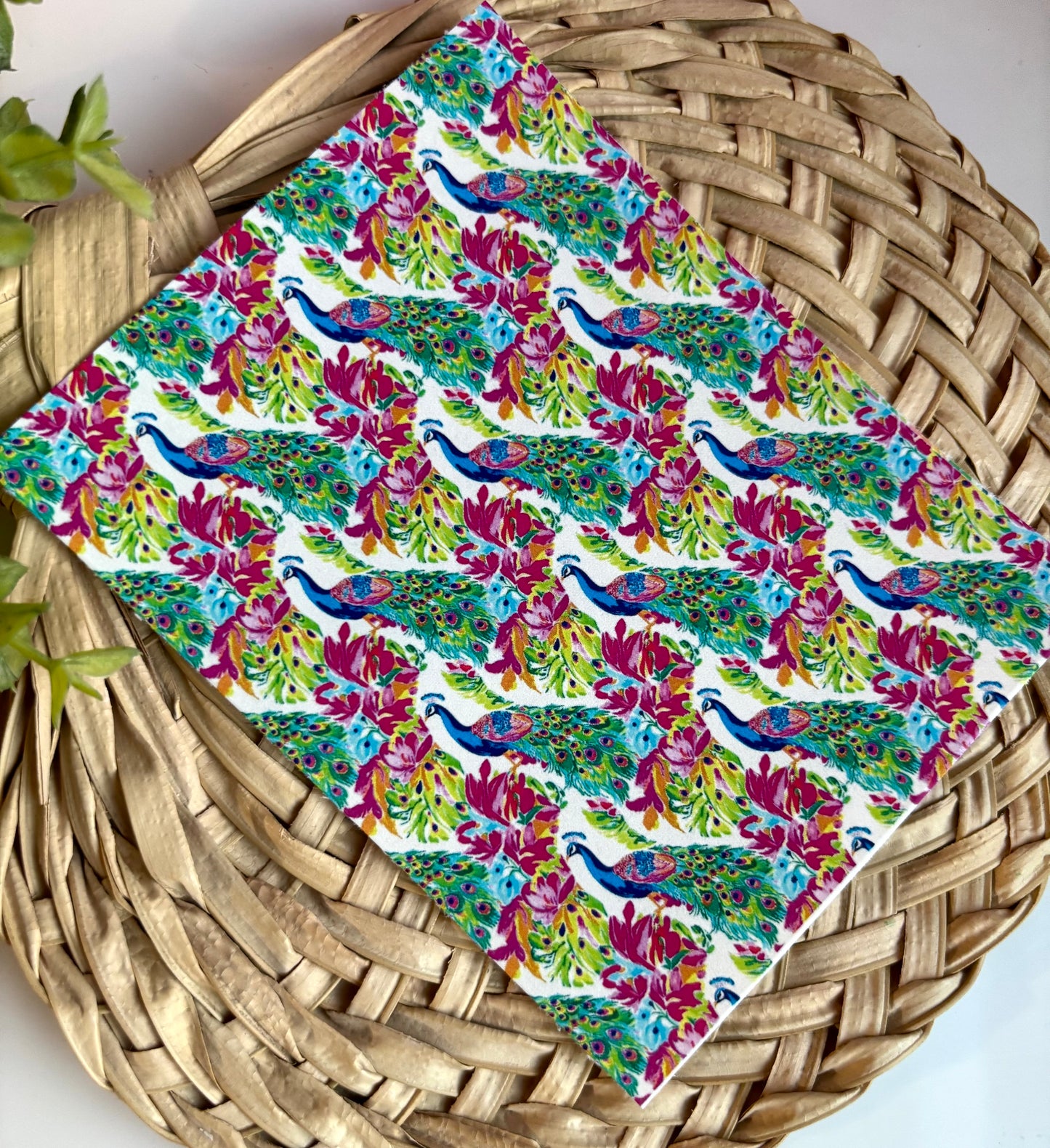 Peacock Watercolor Transfer Paper