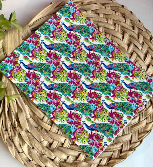 Peacock Watercolor Transfer Paper