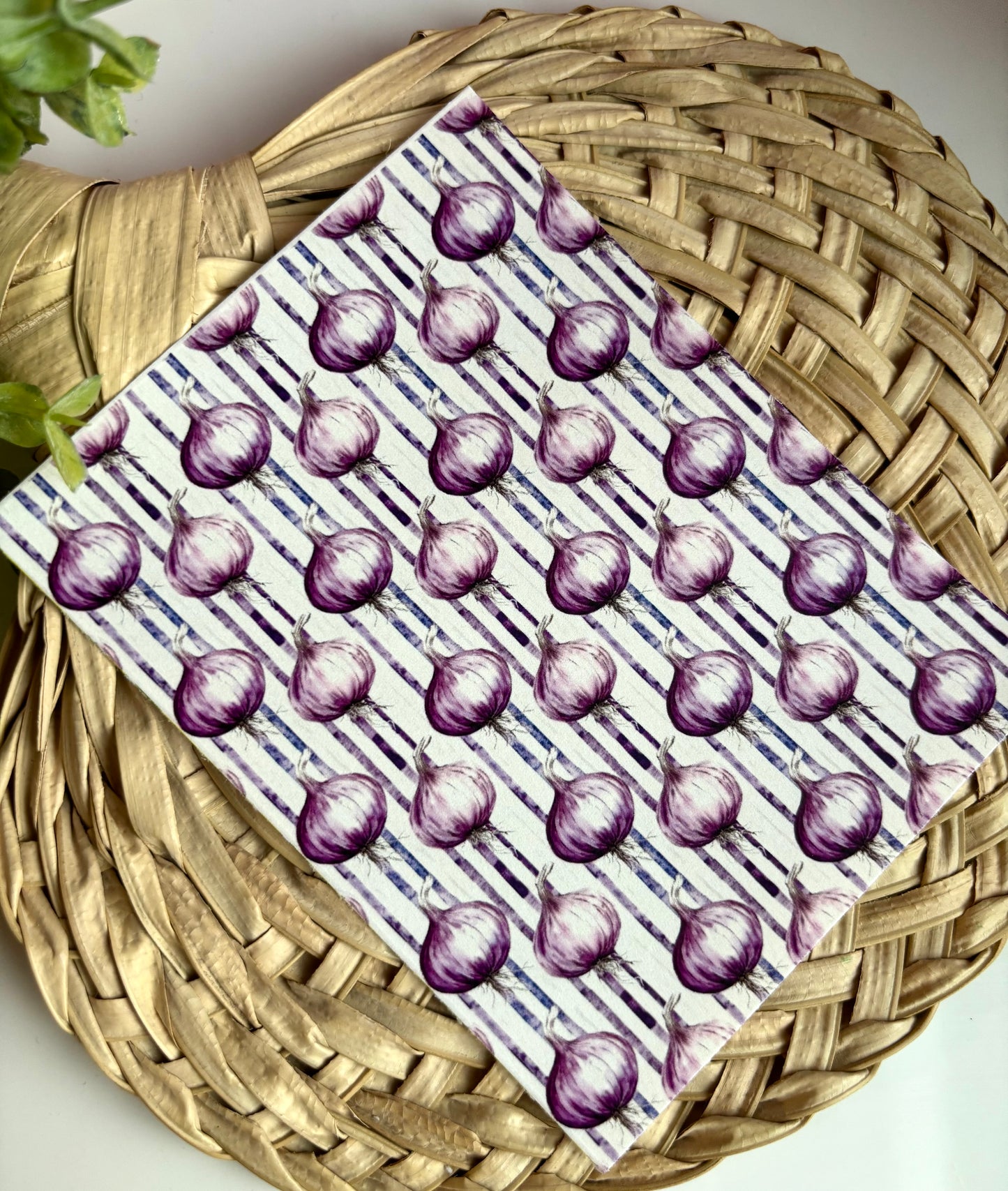 Red Onions & Stripes Transfer Paper