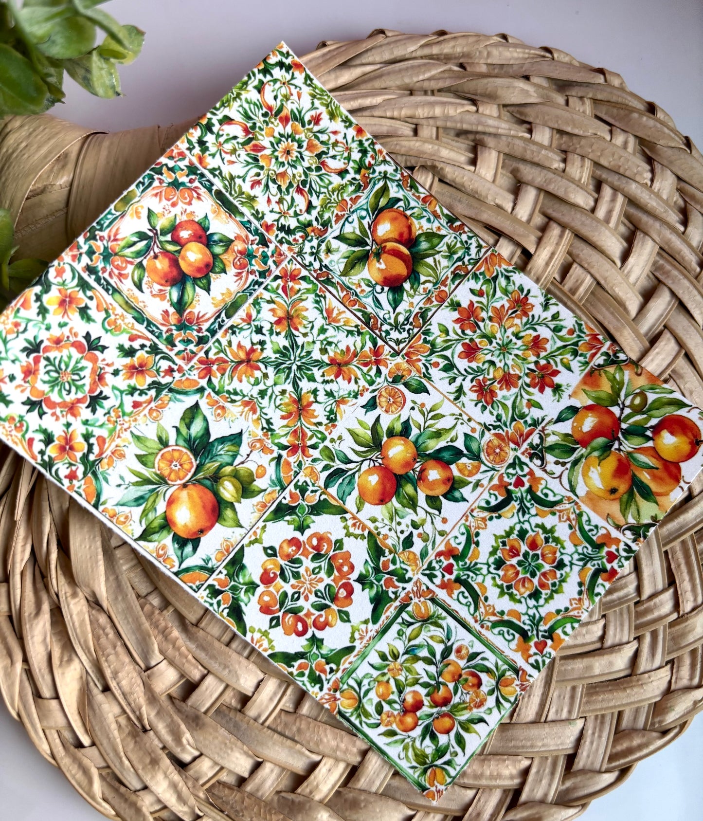 Large Orange B Transfer Paper