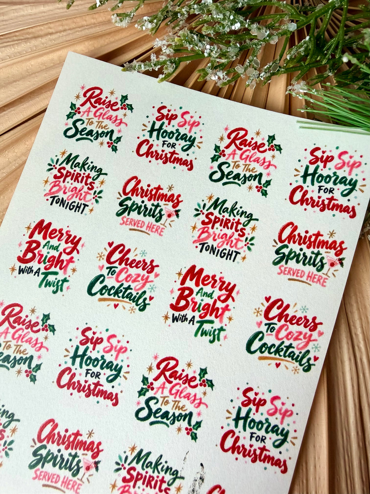 Christmas Spirt Transfer Paper