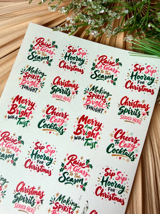 Christmas Spirt Transfer Paper
