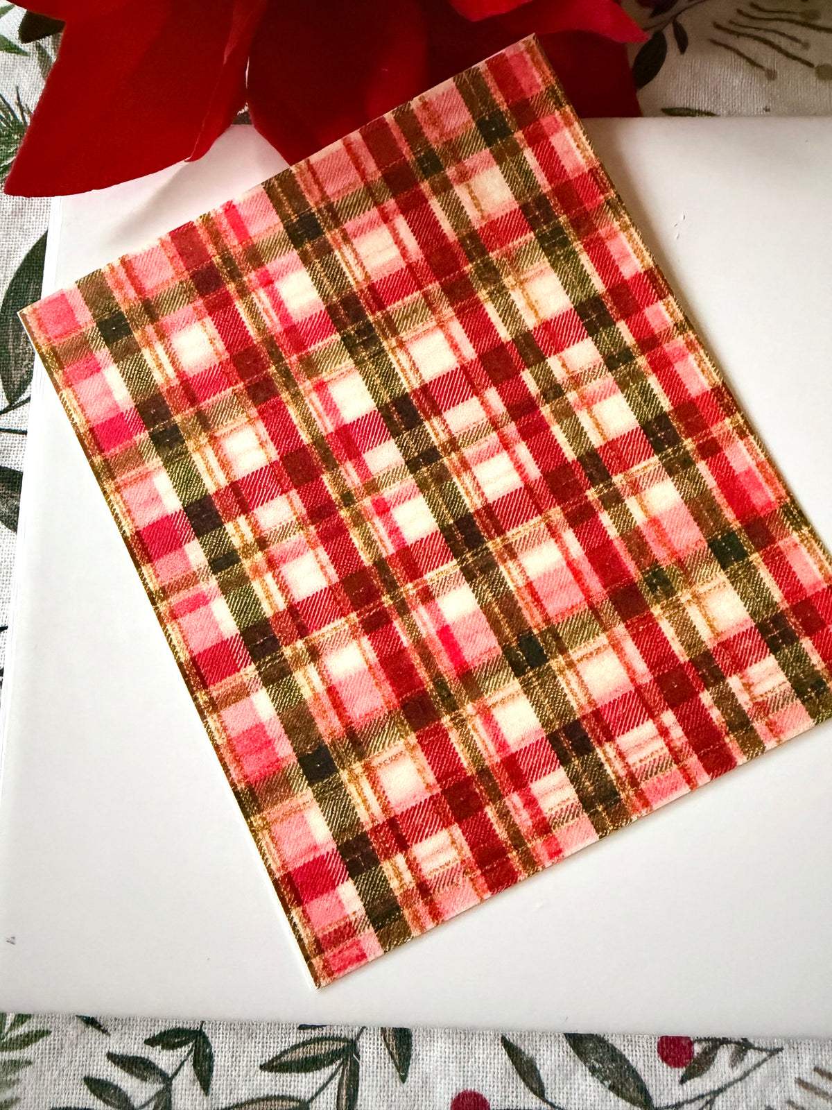 Pinky Plaid Transfer Paper