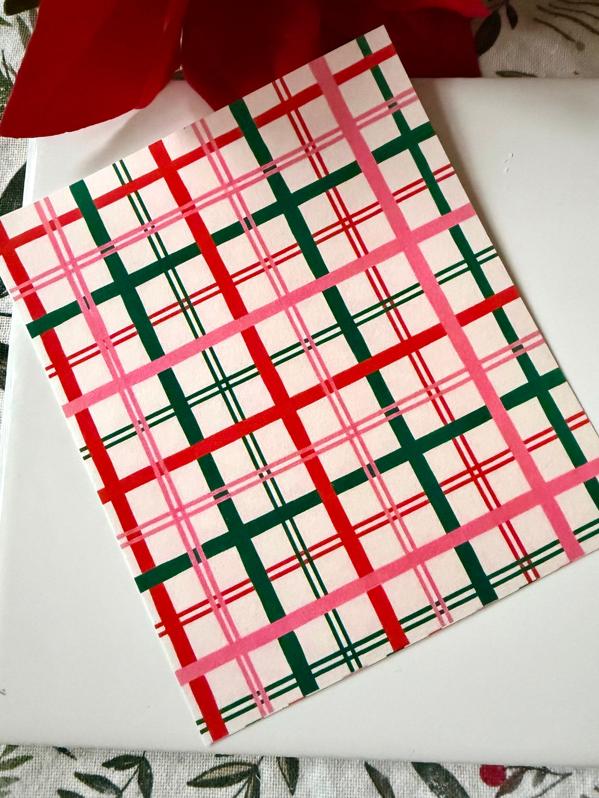 Merry Plaid Transfer Paper