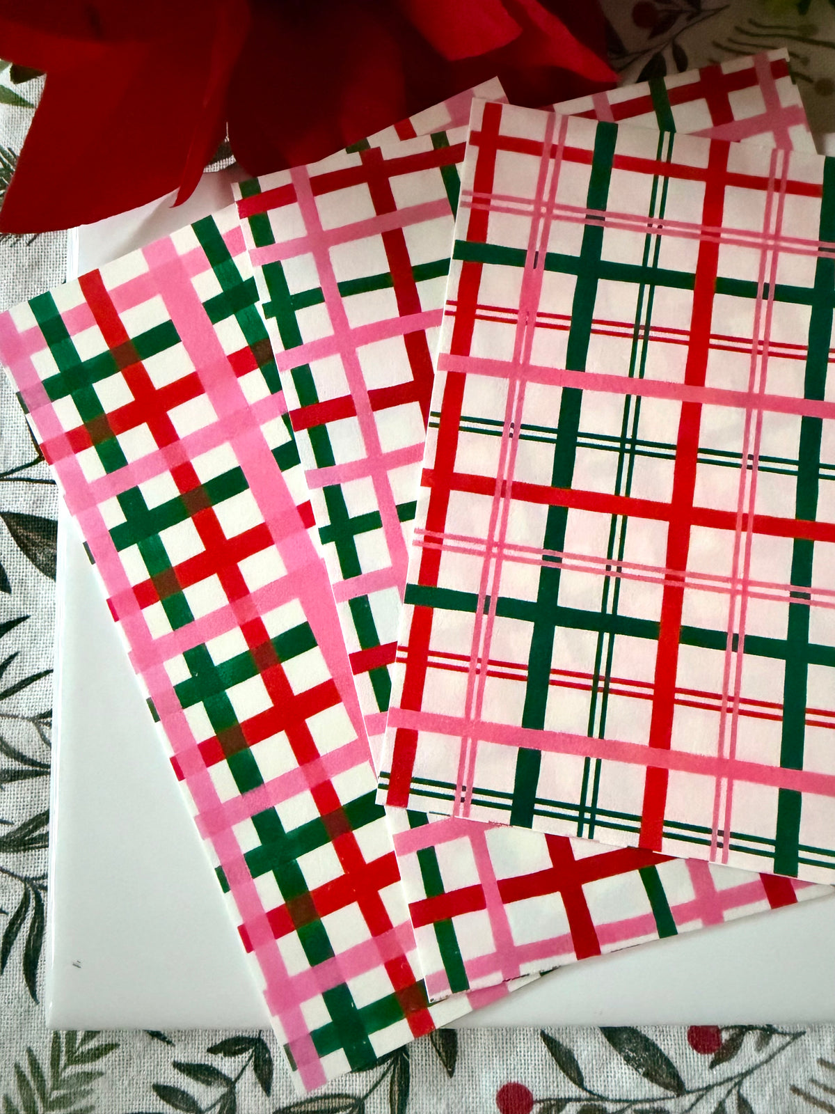 Merry Plaid Transfer Paper