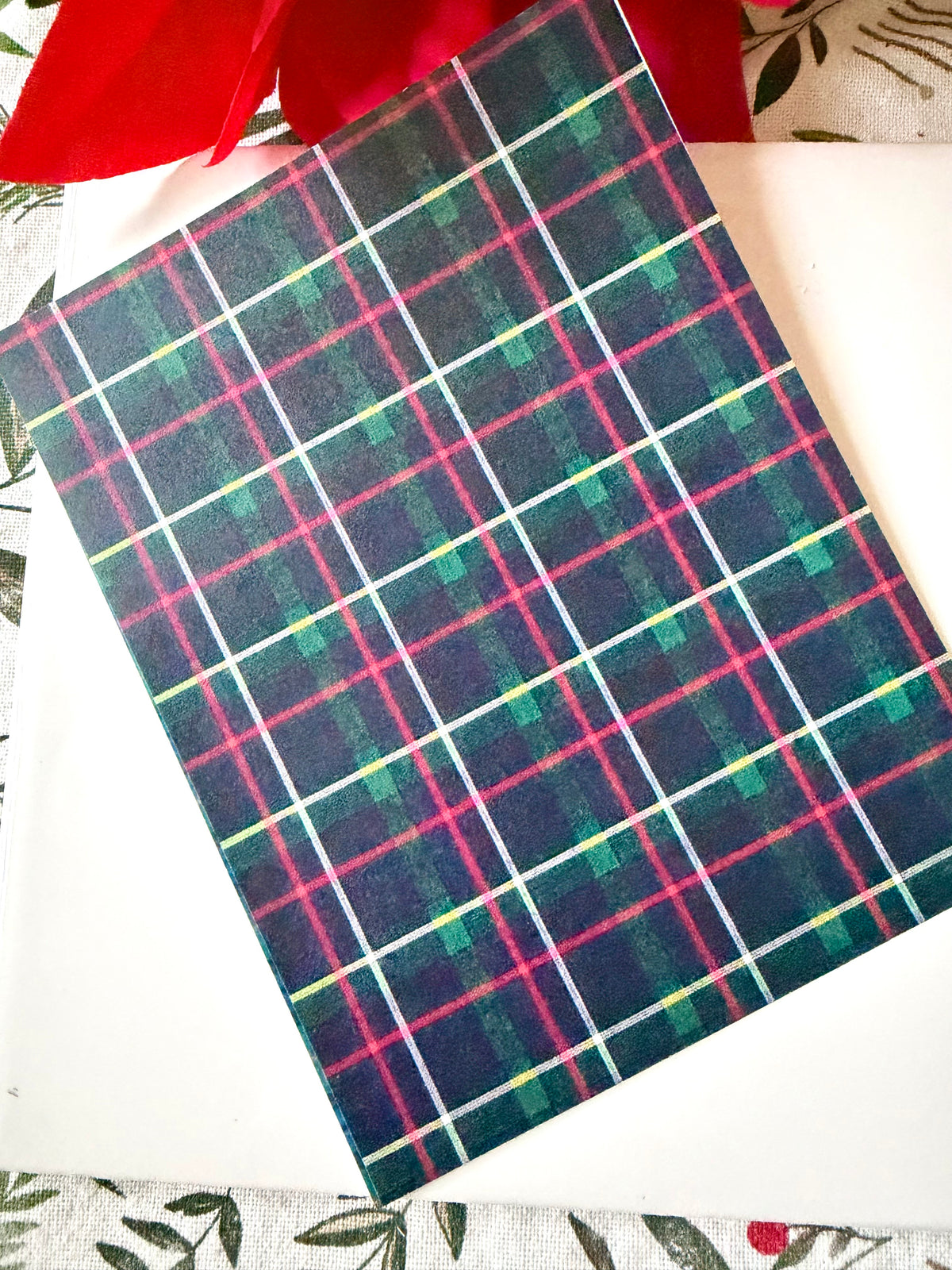 Navy Tartan Transfer Papers
