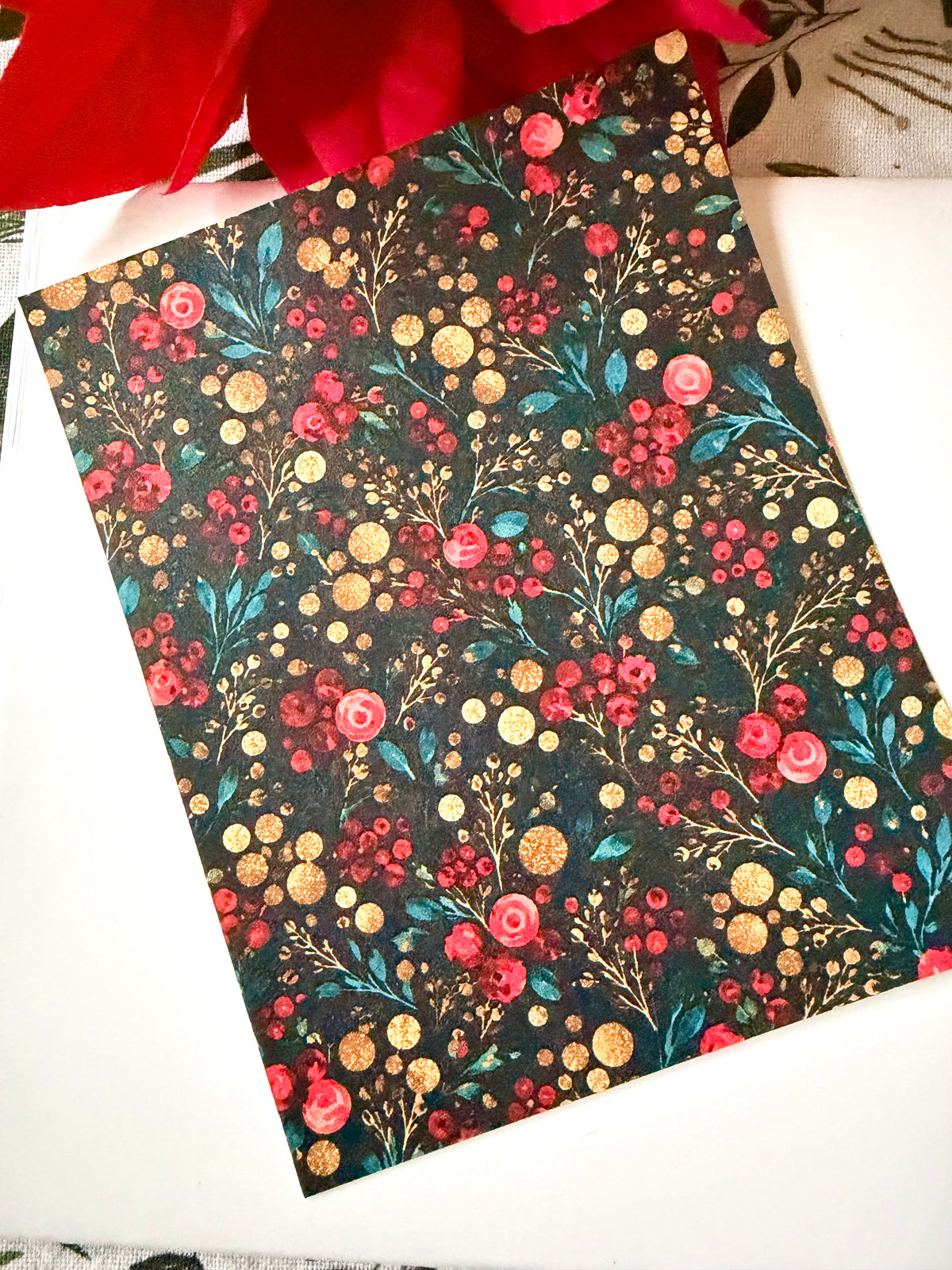 Berries & Gold Transfer Papers