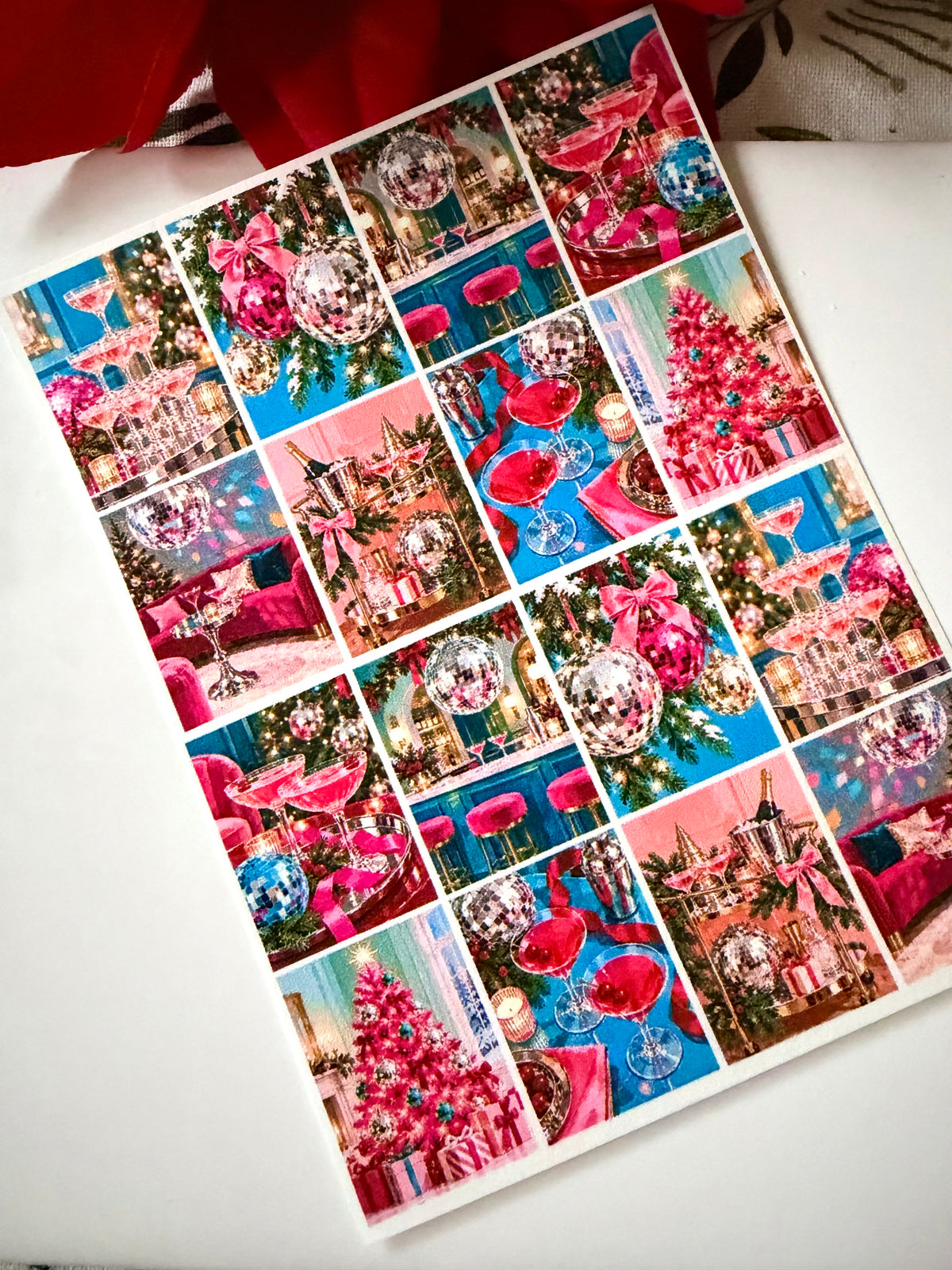 Pink Party Transfer Paper