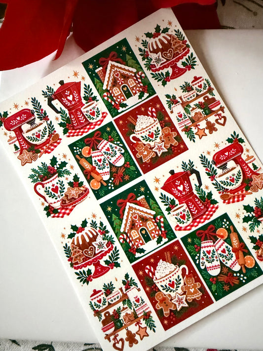Folksy Kitchen Tile Transfer Paper