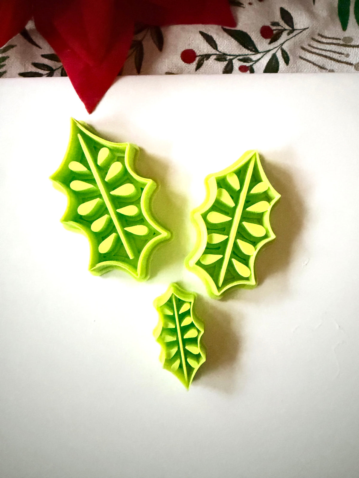 Holly Leaf Clay Cutters B